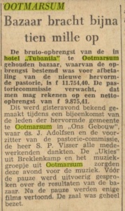 Bazaar 27 mei 1961